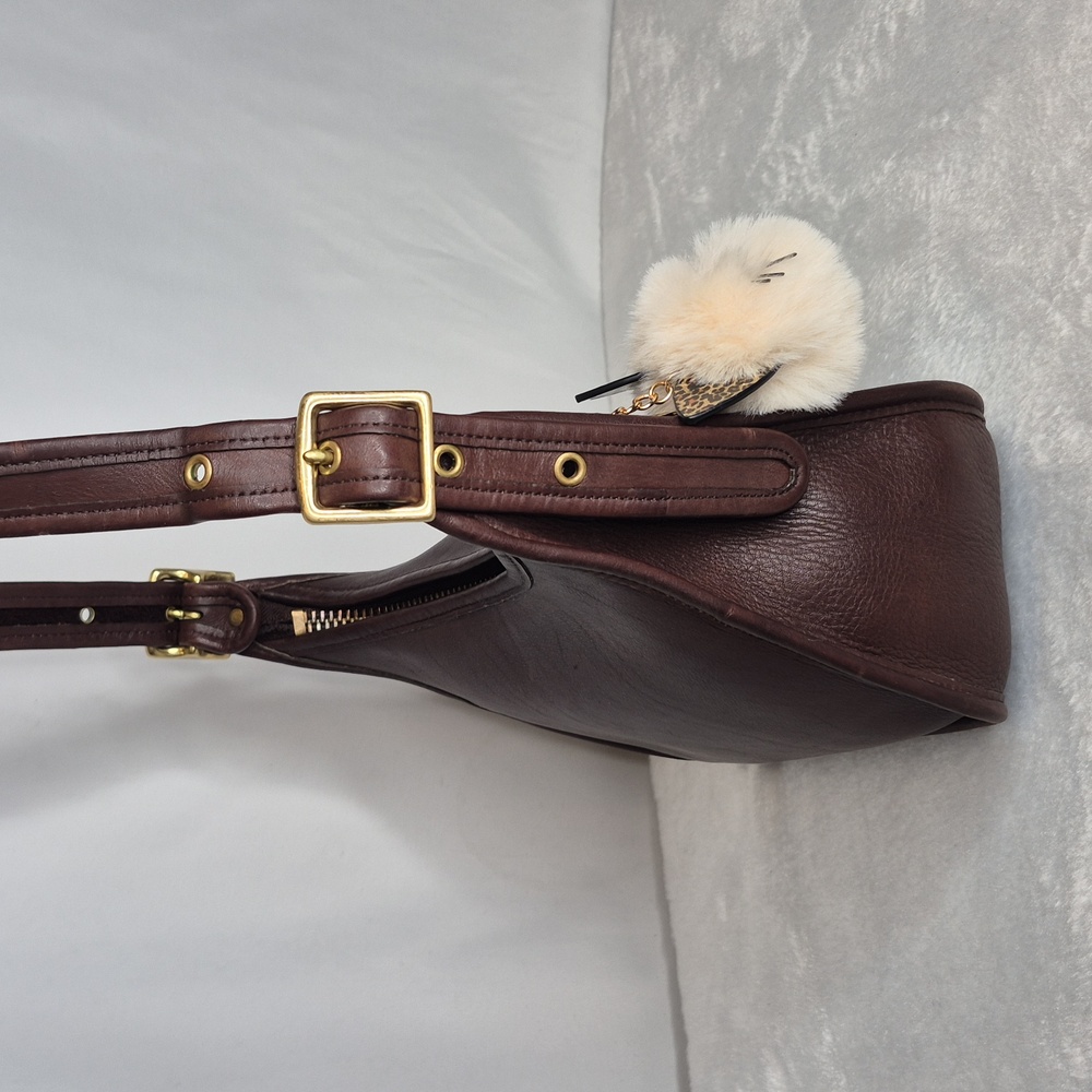 Coach Janice Legacy Dark Brown Leather Shoulder Bag 9950 - Picture 6 of 17